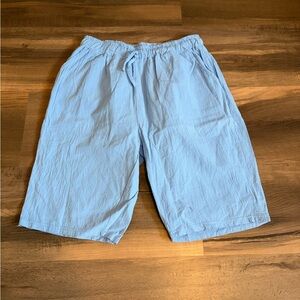 Men's Light Blue Athletic Drawstring Shorts